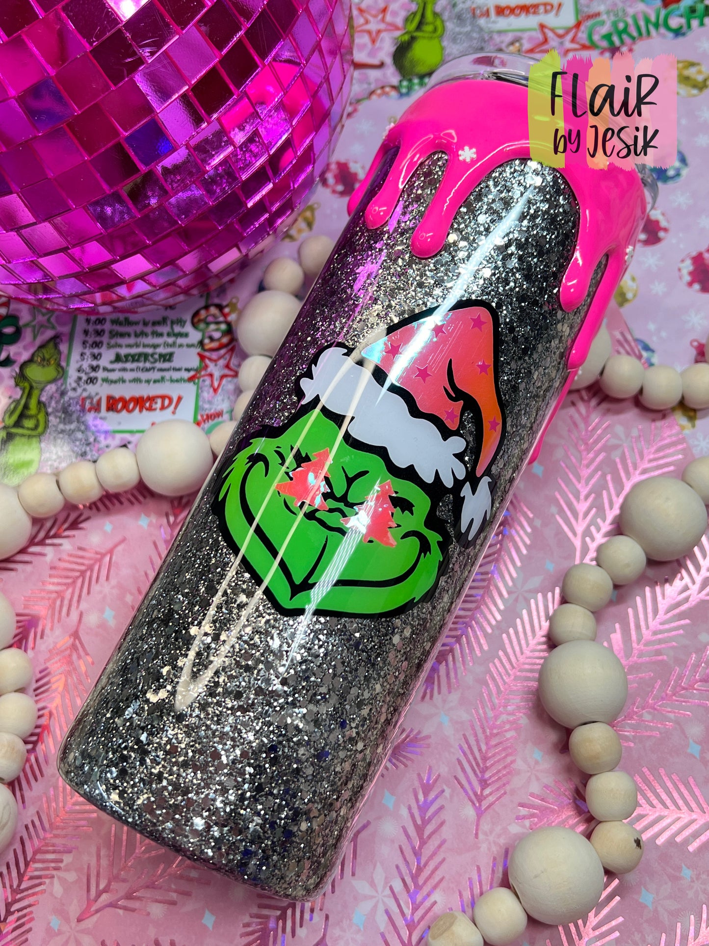 Dripped Grinch Tumbler
