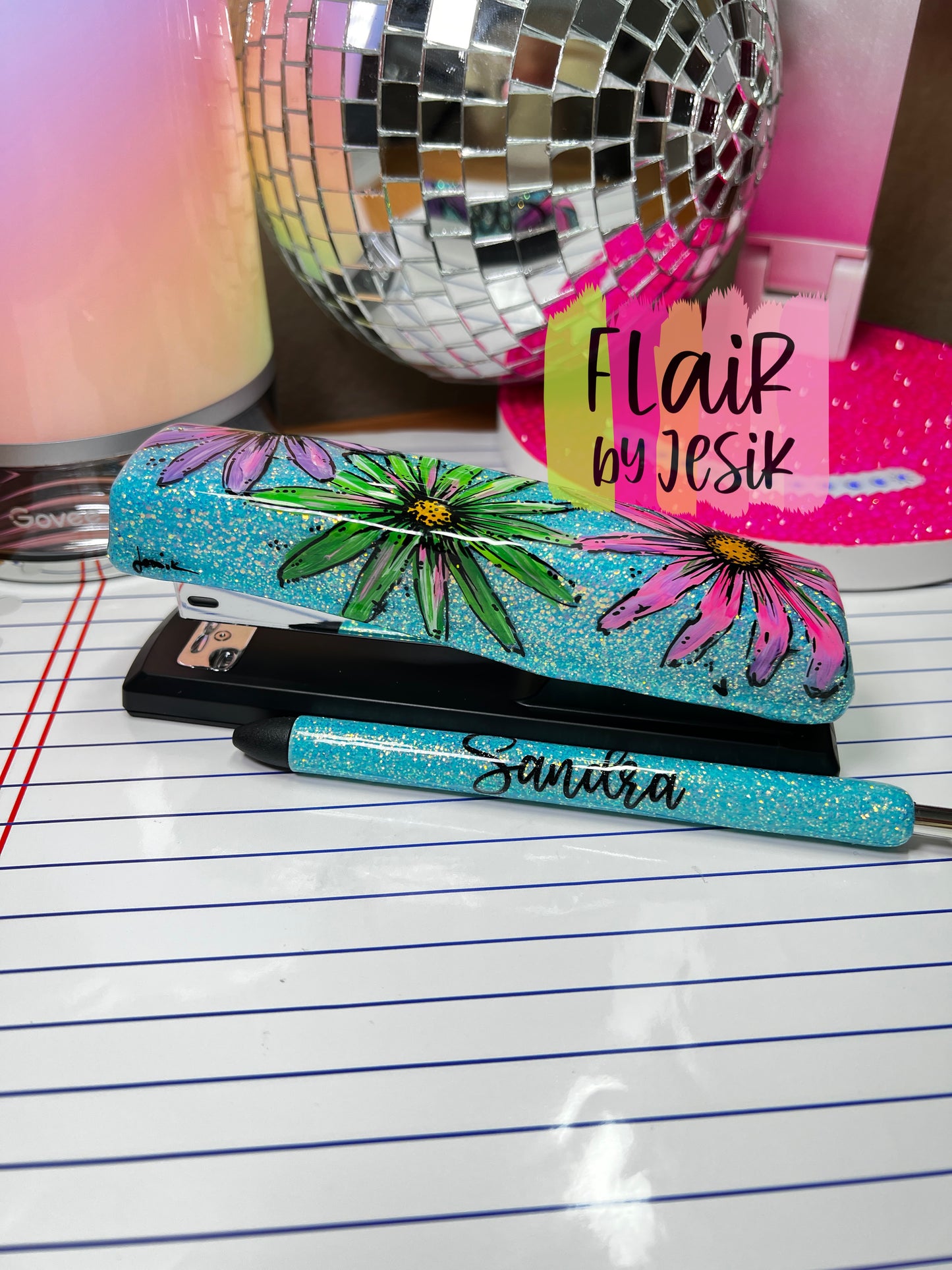 Personalized Stapler and Pen Set