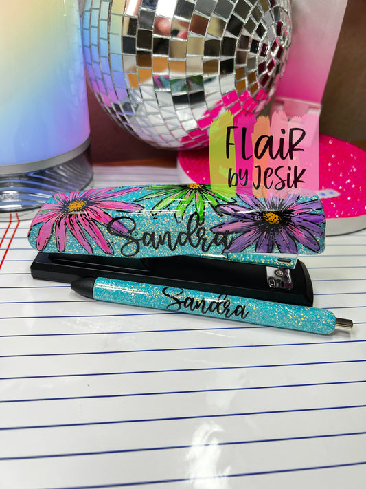Personalized Stapler and Pen Set